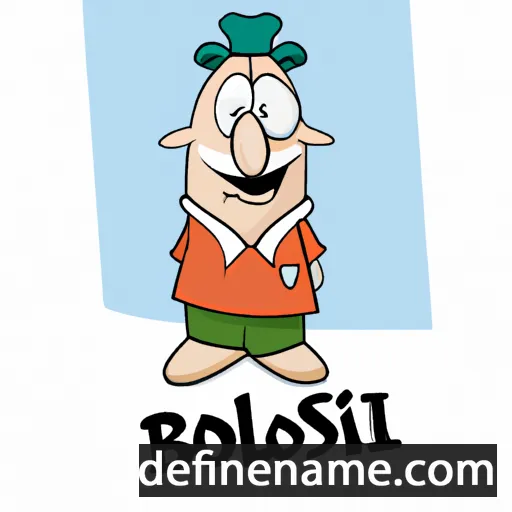 cartoon of the name Bosiljko