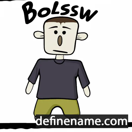 cartoon of the name Bosław