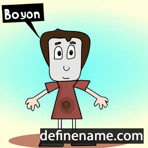 cartoon of the name Boson