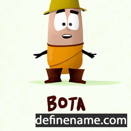 cartoon of the name Bota