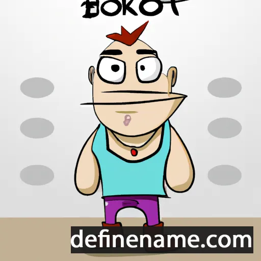 cartoon of the name Botakoz