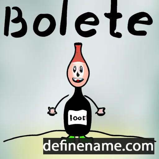 cartoon of the name Botelle