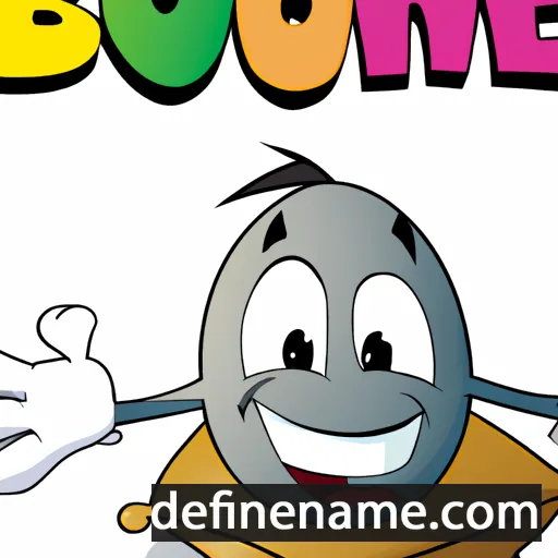 cartoon of the name Bounhome