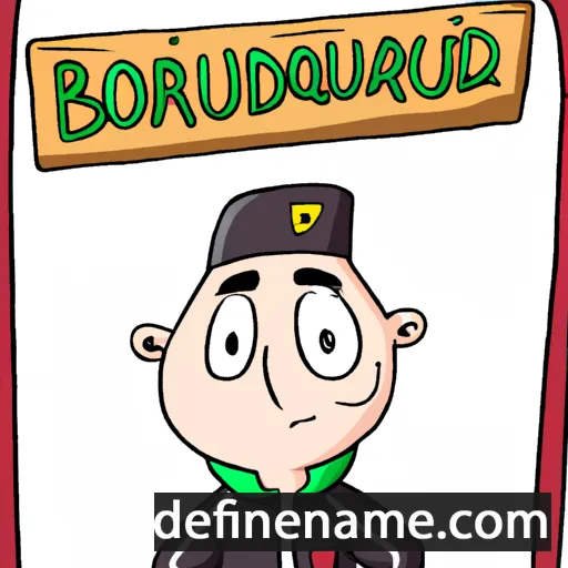 cartoon of the name Bourcard