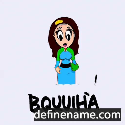 Boutheïna cartoon