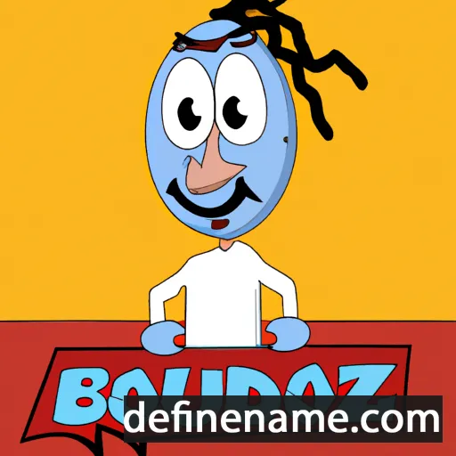 cartoon of the name Bouzid