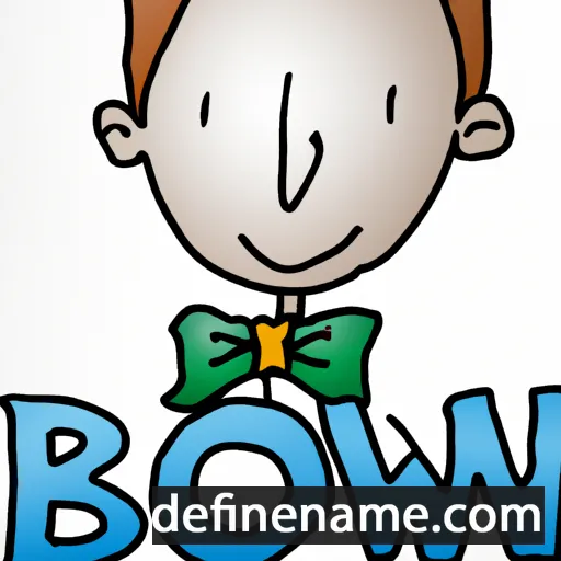 cartoon of the name Bow