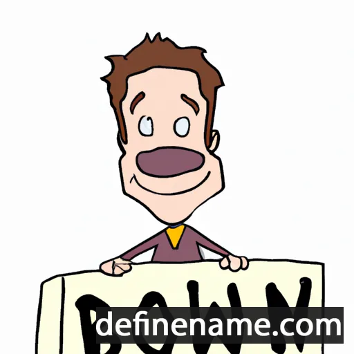 cartoon of the name Bowden