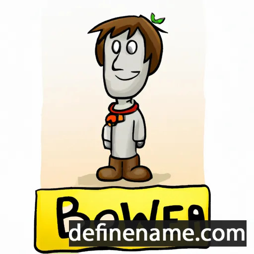 cartoon of the name Bower