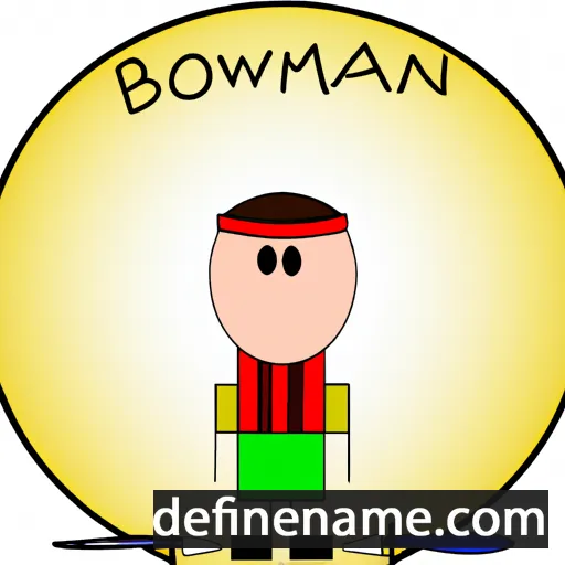 cartoon of the name Bowman