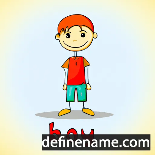 cartoon of the name Boy