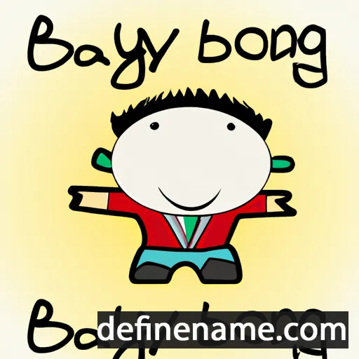 cartoon of the name Boying