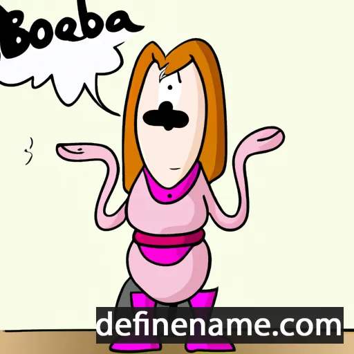 cartoon of the name Božidara