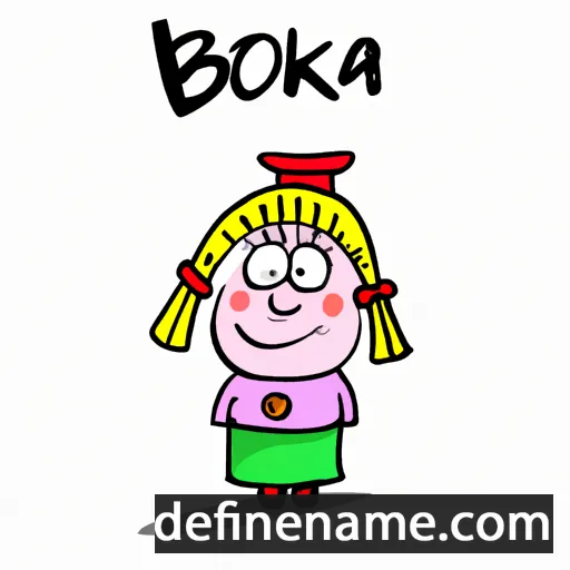 cartoon of the name Božimirka