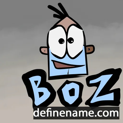 cartoon of the name Boz