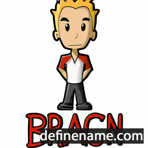 cartoon of the name Bracyn