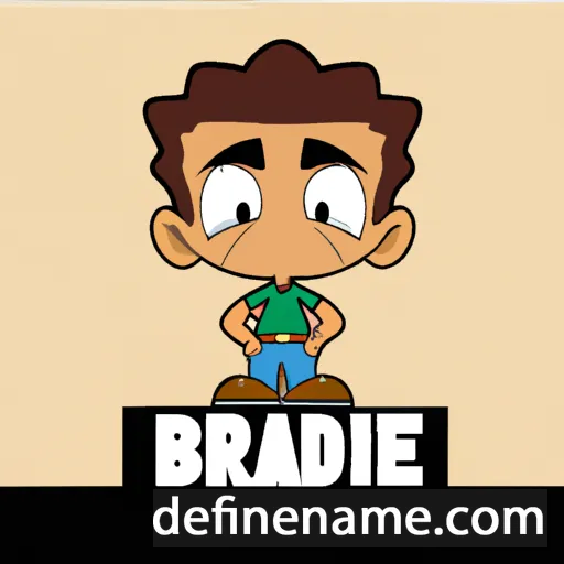 cartoon of the name Bradie