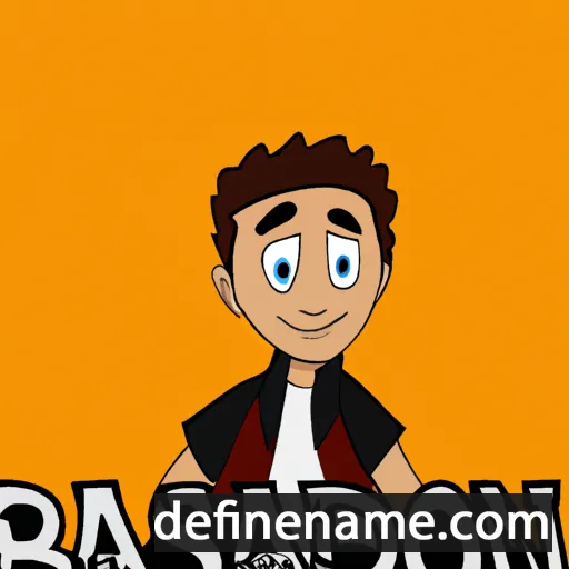 cartoon of the name Bradison