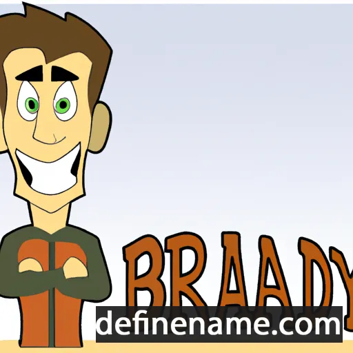 cartoon of the name Bradlay