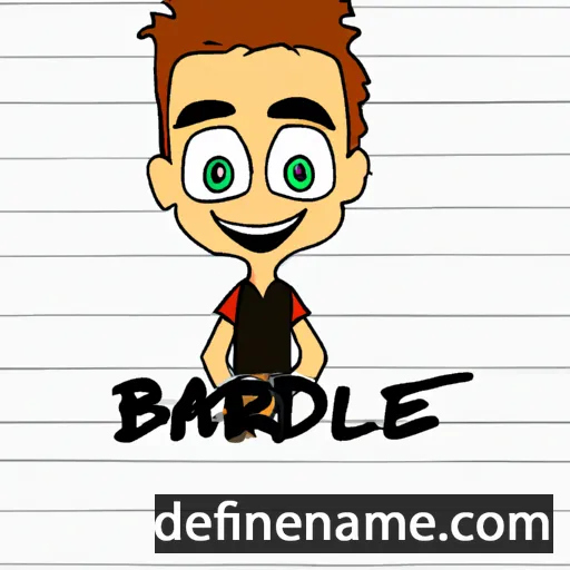 cartoon of the name Bradlie