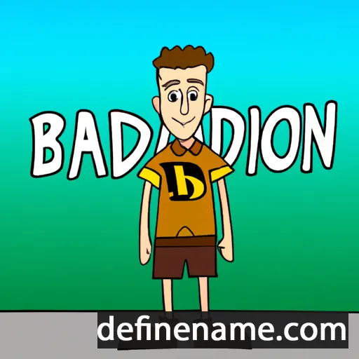 cartoon of the name Bradon