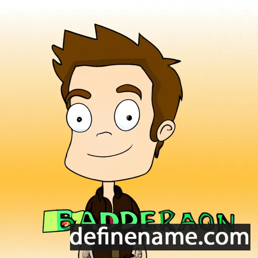 cartoon of the name Braedon