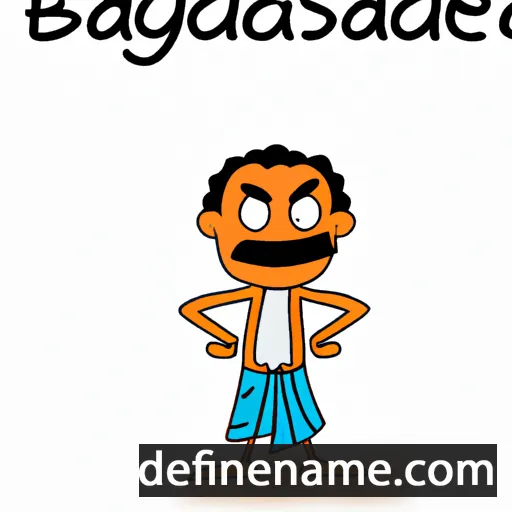 cartoon of the name Bragadeesh