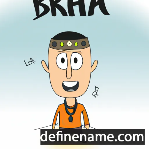 cartoon of the name Braha