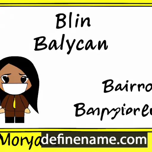 cartoon of the name Brailynn