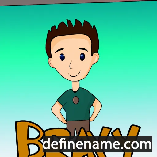 cartoon of the name Bralyn