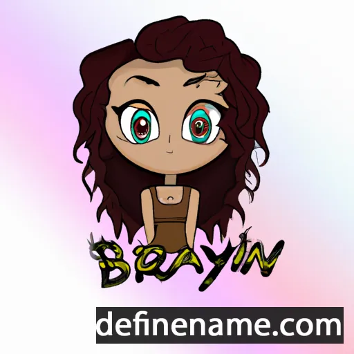 cartoon of the name Bralynn