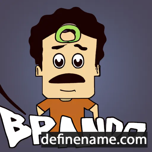 cartoon of the name Brandão