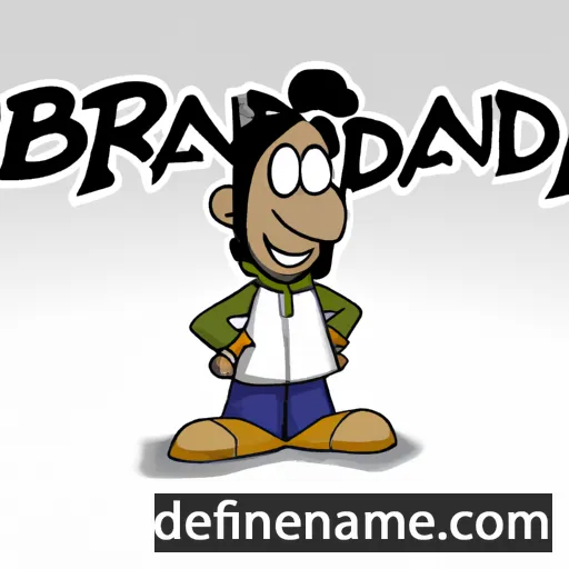 cartoon of the name Brandan