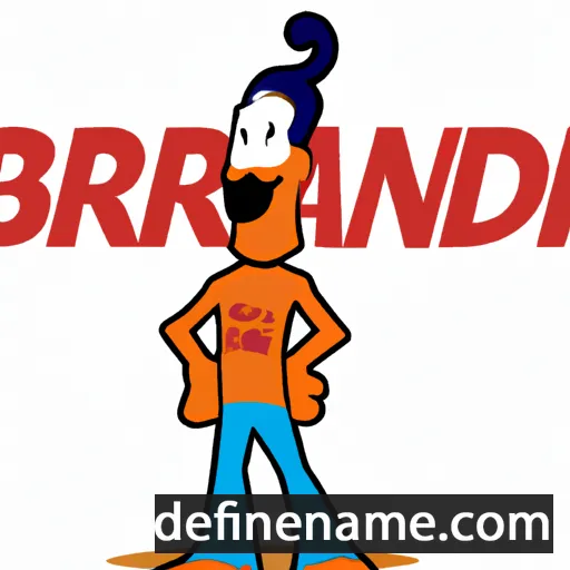 cartoon of the name Brandar