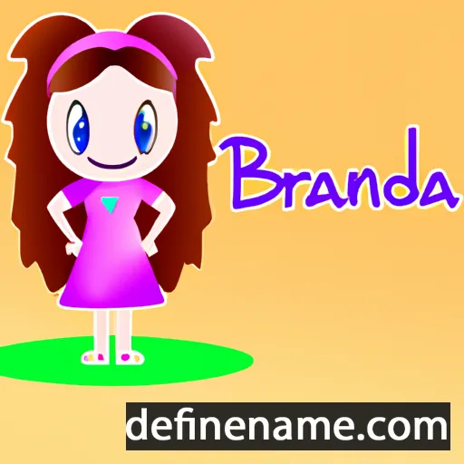 cartoon of the name Brandina