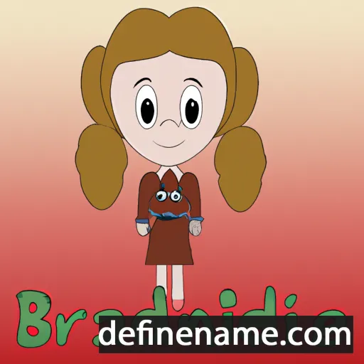 cartoon of the name Brandine