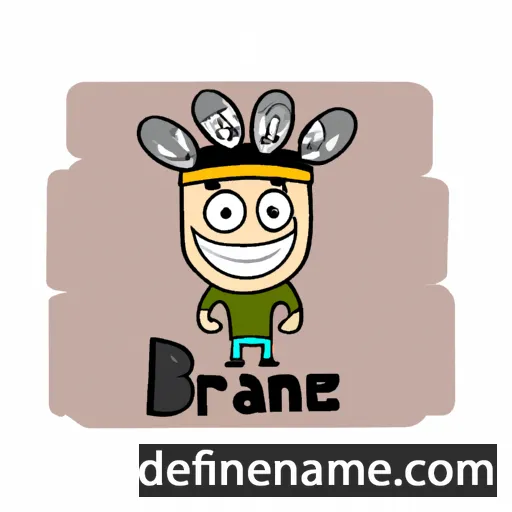 cartoon of the name Brane