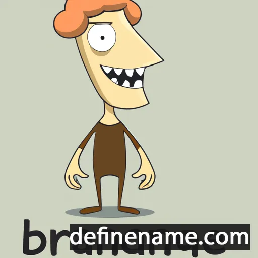 cartoon of the name Brangaine