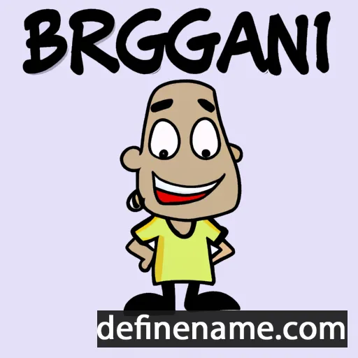 cartoon of the name Brangien