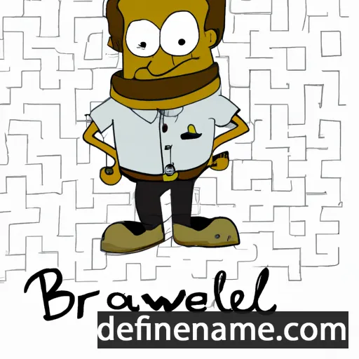 cartoon of the name Brantwell