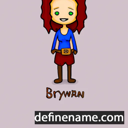 cartoon of the name Branwyn