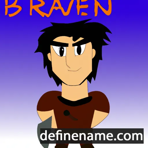 cartoon of the name Braven