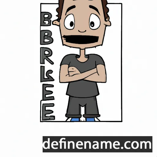 cartoon of the name Braxlee