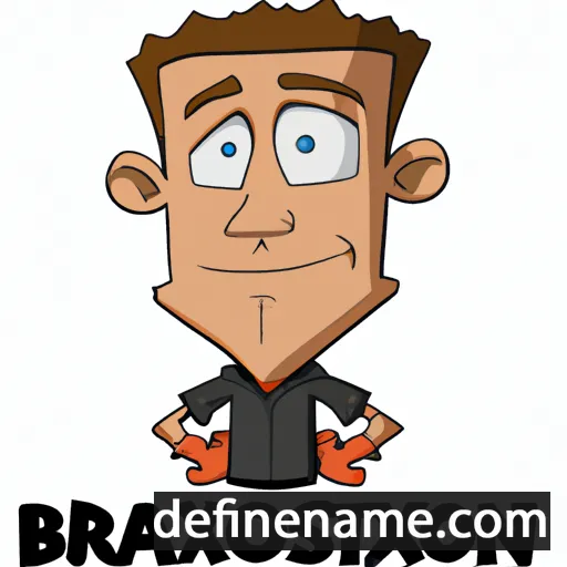 cartoon of the name Braxston