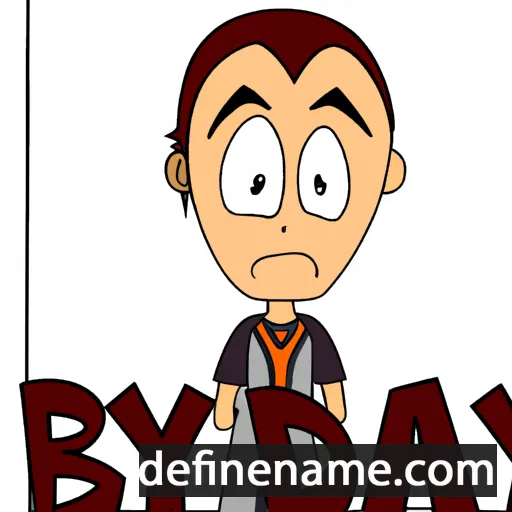 cartoon of the name Brayda