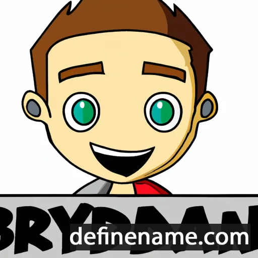 cartoon of the name Braydan