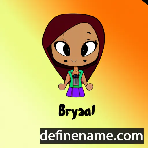 cartoon of the name Brayla