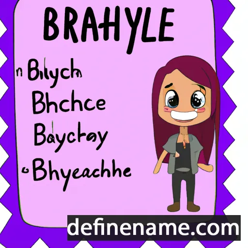 cartoon of the name Brayleigh