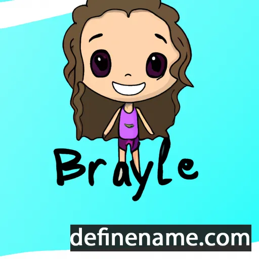 cartoon of the name Braylie