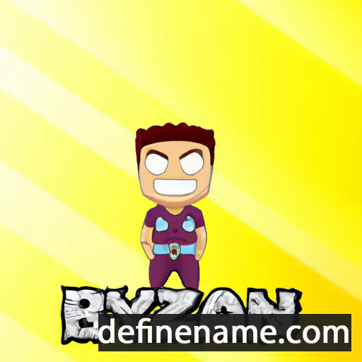 cartoon of the name Brayzen